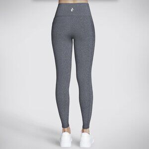 Skechers Mid Rise Dark Heather Gray Leggings Women S